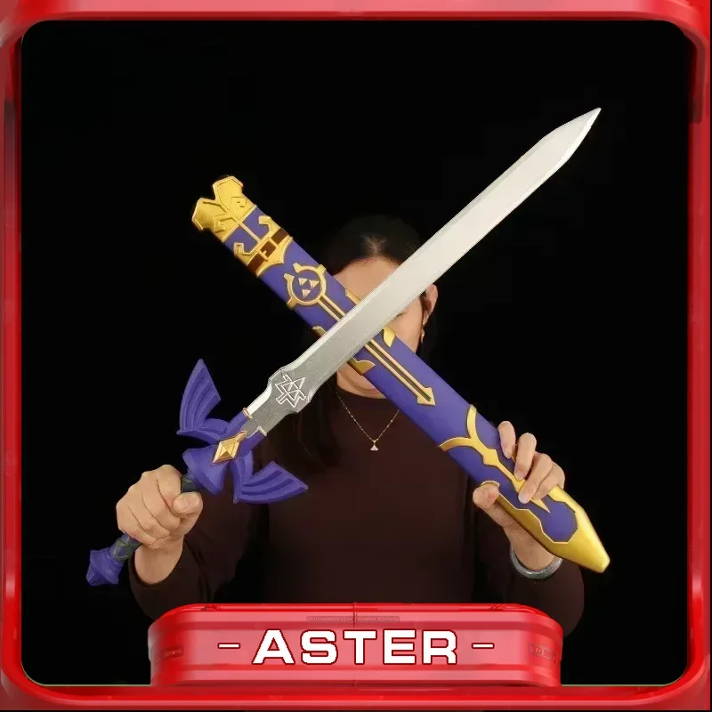 80 см Master Sword Cospaly Link Prop Game Периферийные устройства Hylia Sky Shield PU Uncut Katana Модель оружия