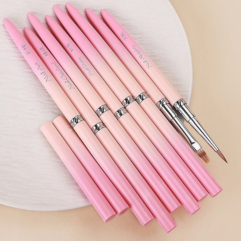 Новая градиентная розовая УФ-гелевая ручка для дизайна ногтей высокое качество