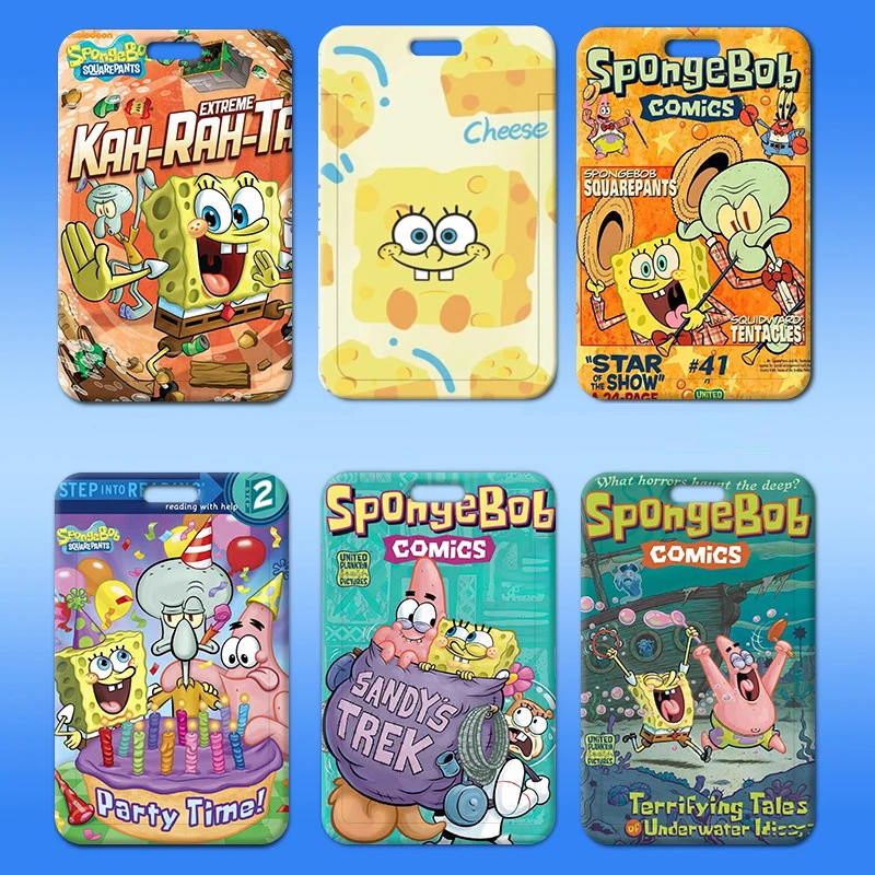 Губка Боб держатель для карт с героями мультфильмов студенческая креативная