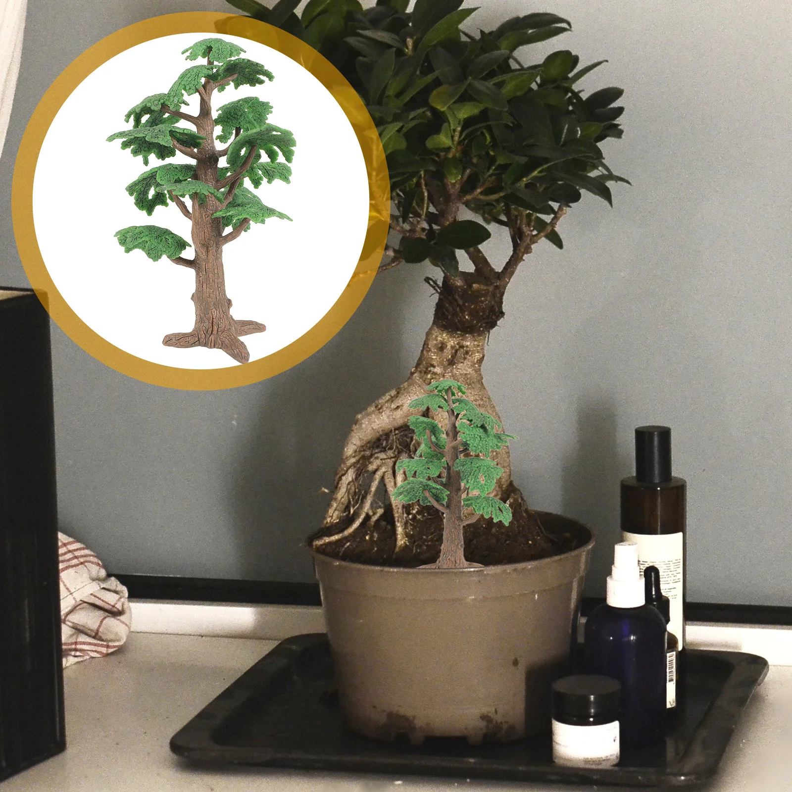 1 шт. имитация пейзажного дерева модель мини-сосны кипарис забавное детское