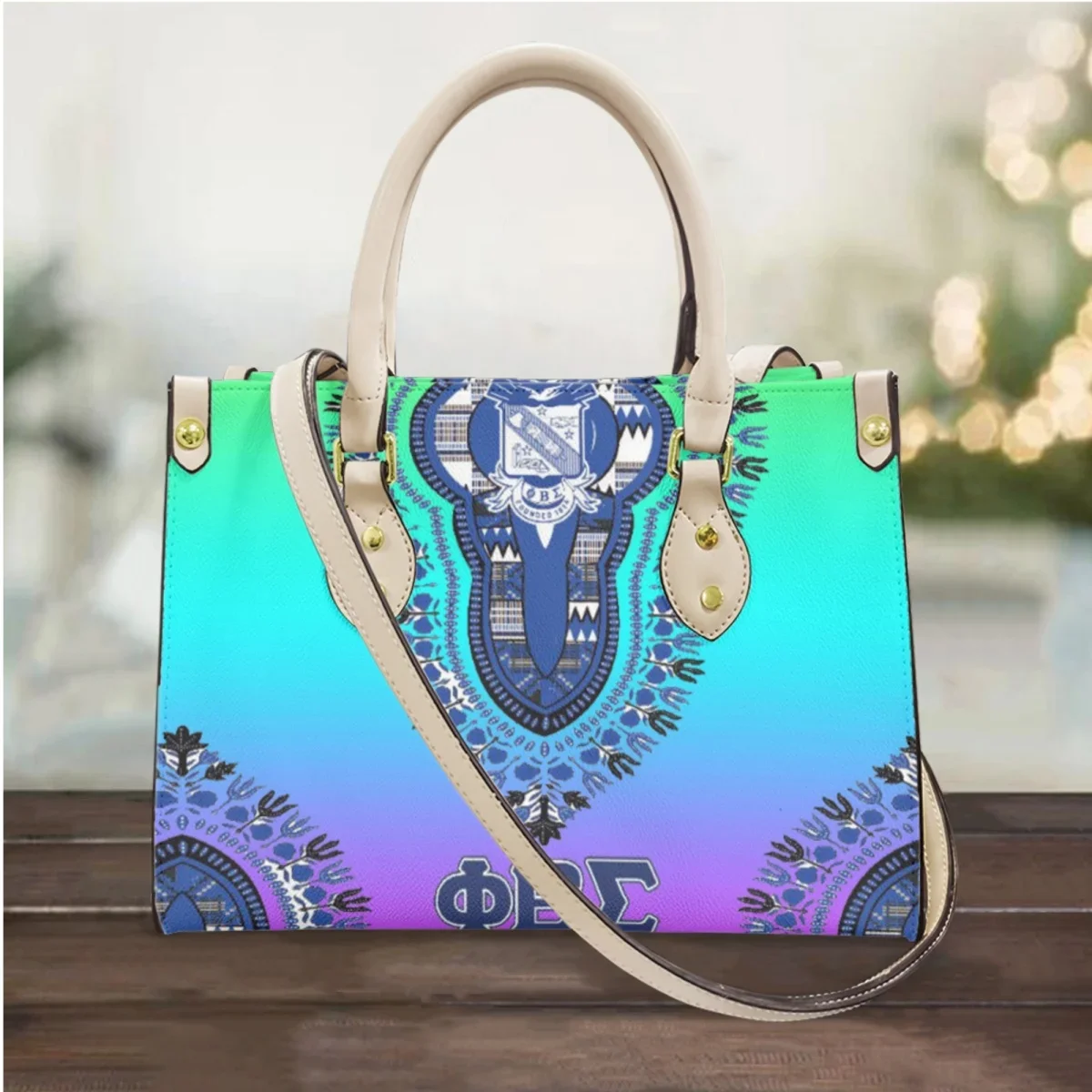 Элегантная модная женская сумка Phi Beta Sigma из искусственной кожи сумки через плечо