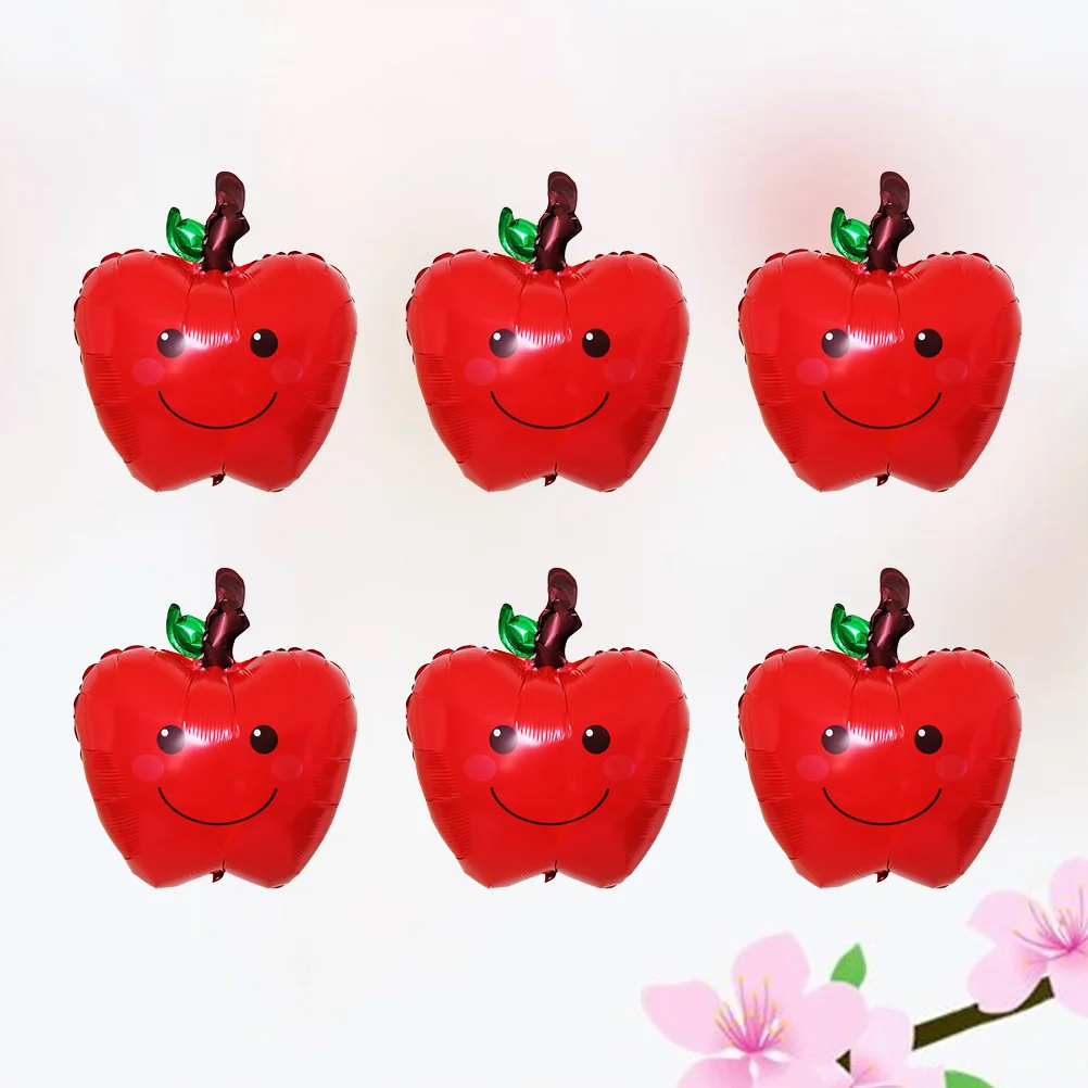 

8 Pcs Film Party Balloon Apple Design Ballon 18 Inch Hawaiian Decor Wedding Decoration Watermelon