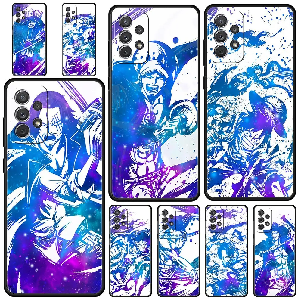 

Чехол для телефона с Аниме One Piece для Samsung Galaxy A72 A51 A71 A21S A12 A11 A31 A52S A41 A32 A01 A22 A03S A13
