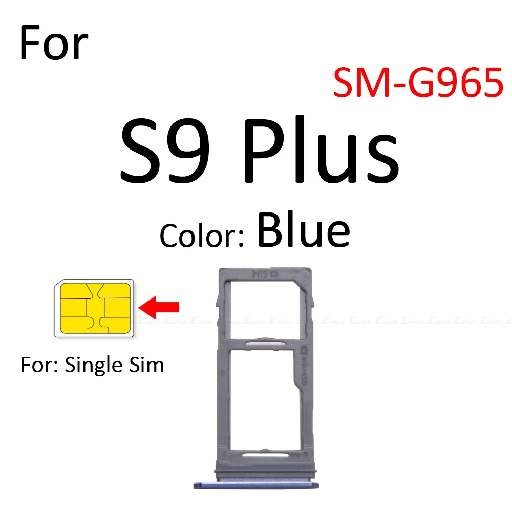 Лоток для Micro SD Sim-карт гнездо адаптер разъем считыватель Samsung Galaxy S9 Plus G960 G965