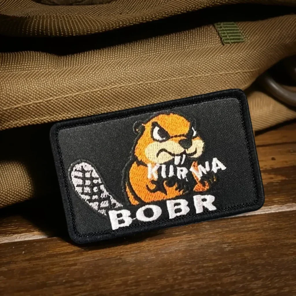Фото Тактическая нашивка Bobr с вышивкой на крючках и петлях, боевой значок, военная повязка на руку, наклейки на рюкзак №3