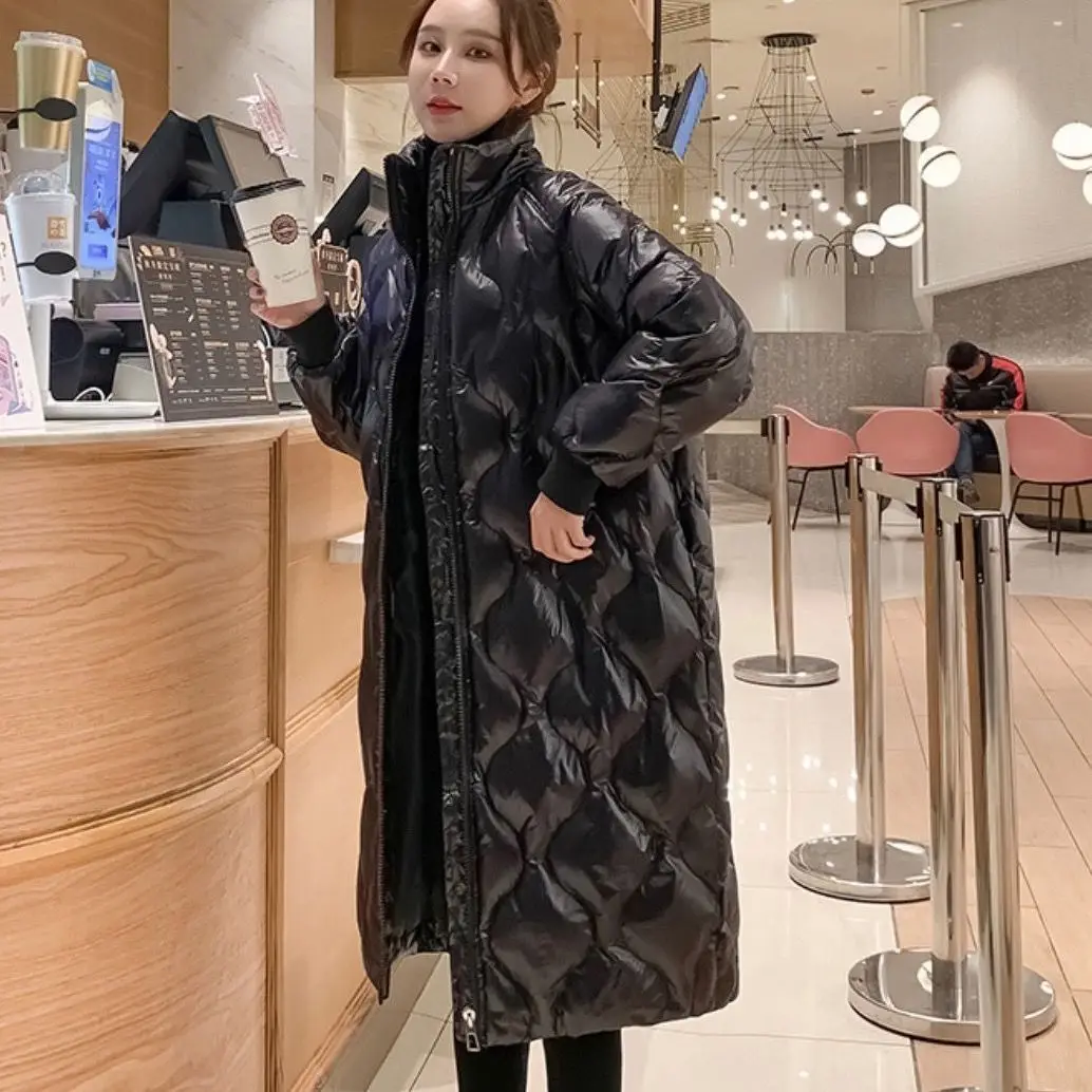 Down Jacket Female Winter 2022 Down Jacket Women Down Coats Female Winter Long Coats Thick Parkas Korean Long Jacket Oversize
