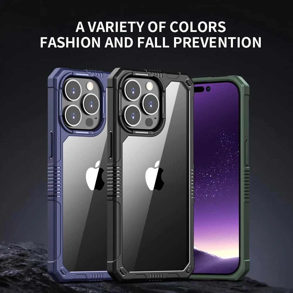 

Clear Phone Case For iPhone 14 Pro Max Case Cover For iPhone 14 Diamond quality 4 corners anti-fall armor Back Cover
