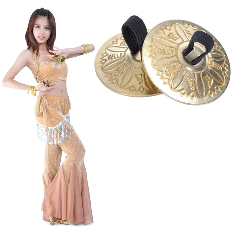 Пальцевые тарелки ручные для танца живота Zills с резинкой ударный музыкальный