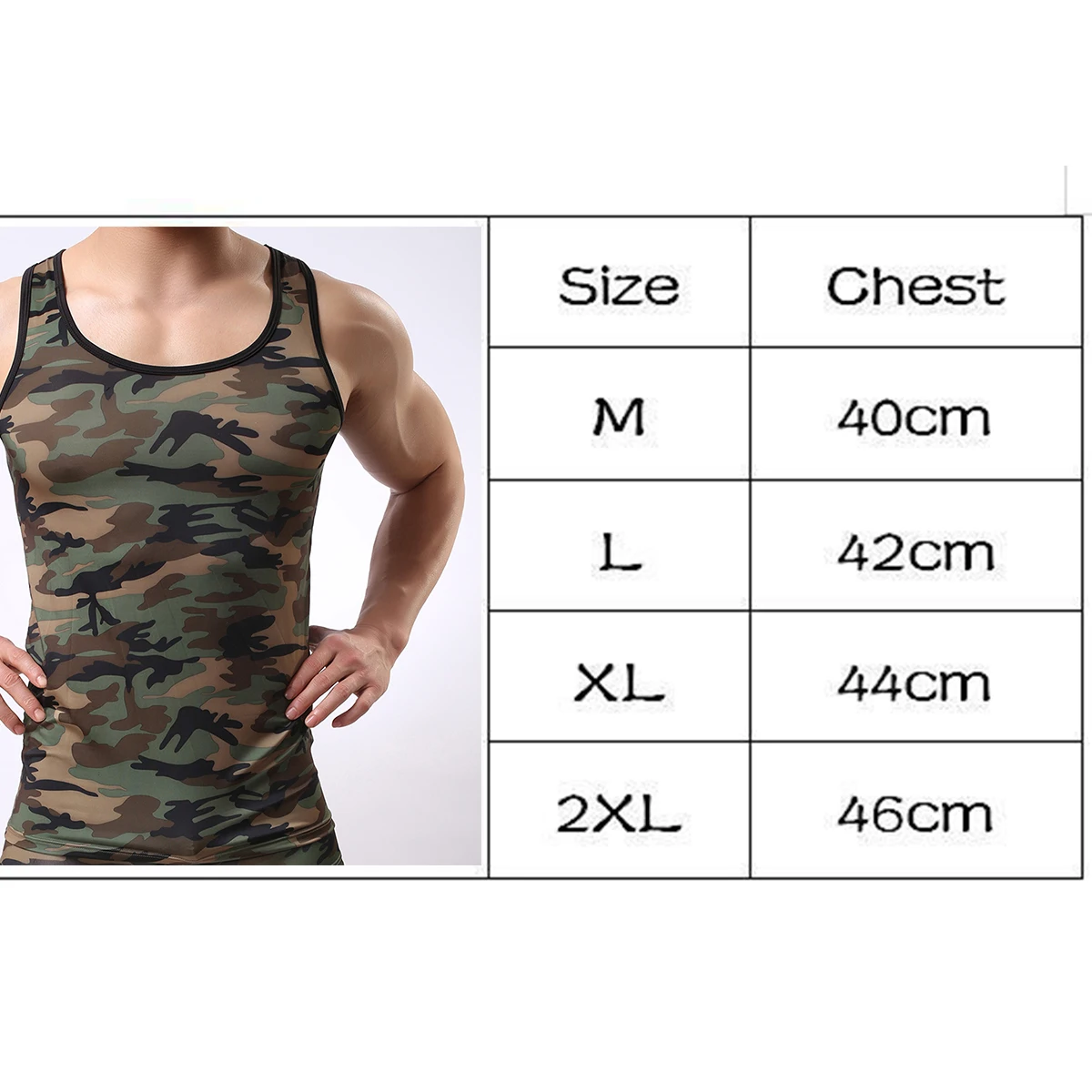 FYXLJJ Gym Muscle Mens Tank Top Undershirt Sleeveless Vest Shirt Male Fitness Camouflage Singlet Bodybuilding Vests Men Clothing
