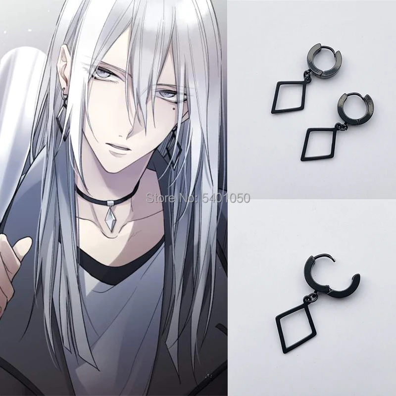 Idolish7 Юки серьги для косплея зажим для ушей Хэллоуин Карнавальный косплей костюм аксессуары Idolish7 Юки серьги для косплея зажим для ушей Хэллоуин Карнавальный косплей костюм аксессуары