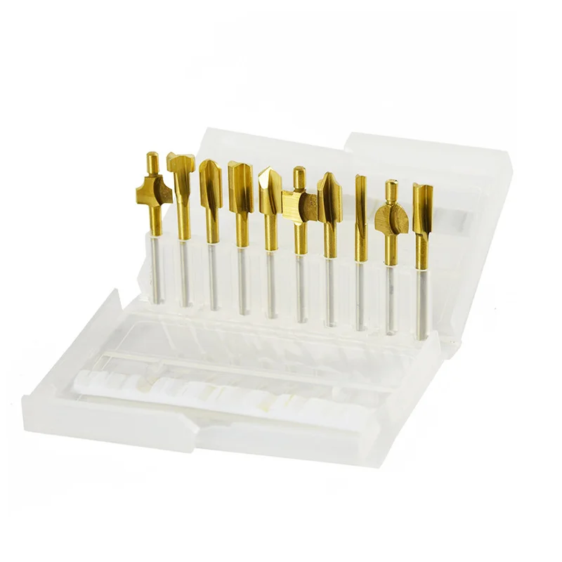 

Набор фрез ZeXinChen из быстрорежущей стали 10 шт., 1/8", для Dremel