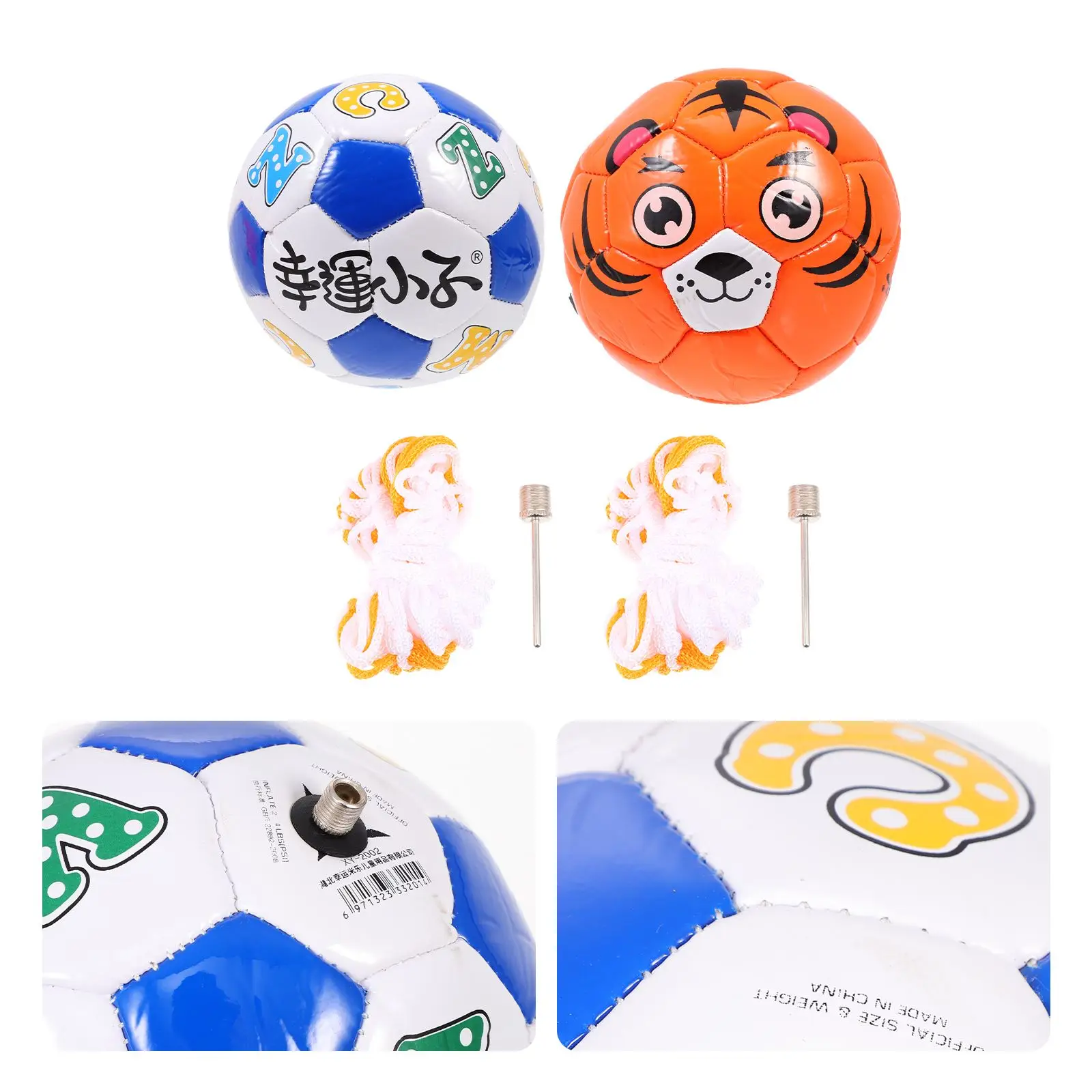 

2Sets Interesting 15cm Toddler Soccer Balls Inflatable Toy Balls Supple Lightweight Sports Balls Playthings Outdoor Random Color