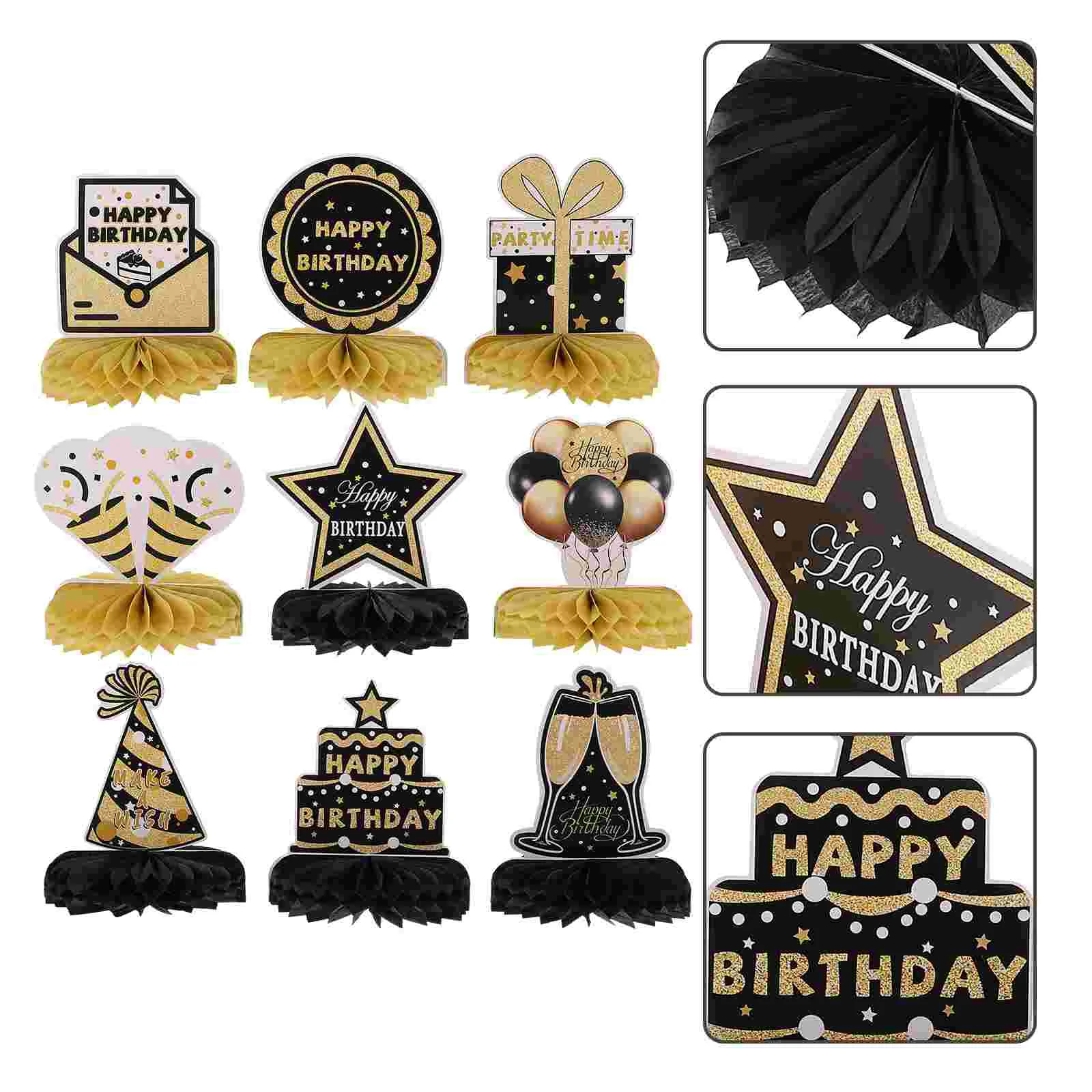 

9 шт. креативные бумажные декоративные сотовые Декорации для вечеринки в честь Дня Рождения