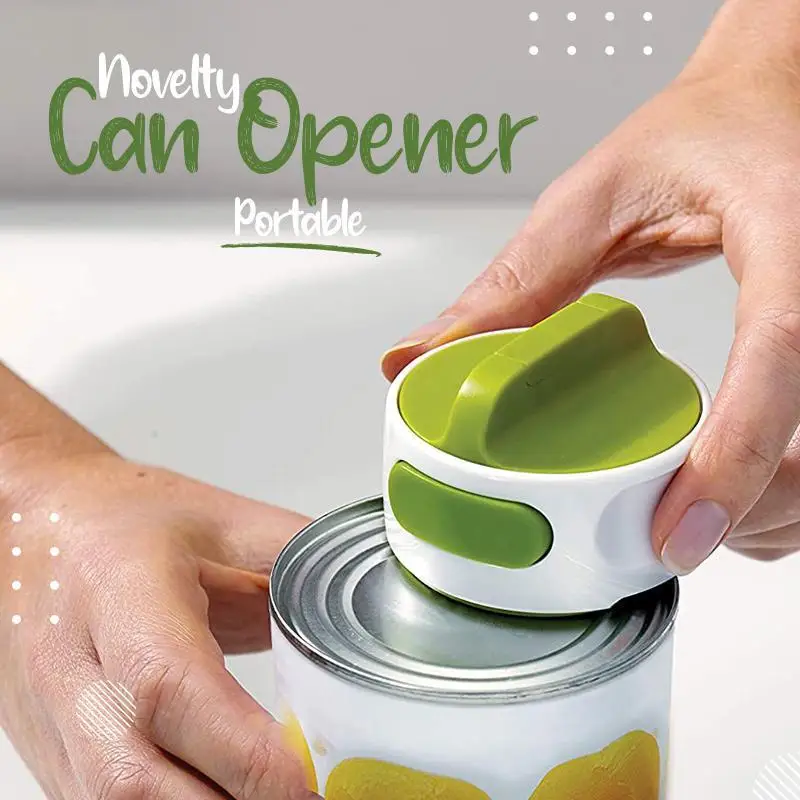 

Portable Can Opener Manual Beer Opener Kitchen Tool Universal The Easiest Bottle Can Opener Easy Twist Release Safety Open Jar
