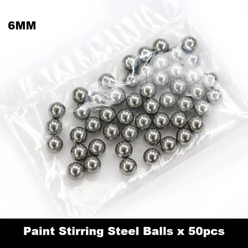 

6 мм бусины из нержавеющей стали для размешивания, инструмент для окрашивания покрытия, Микс краски 50 шт./партия