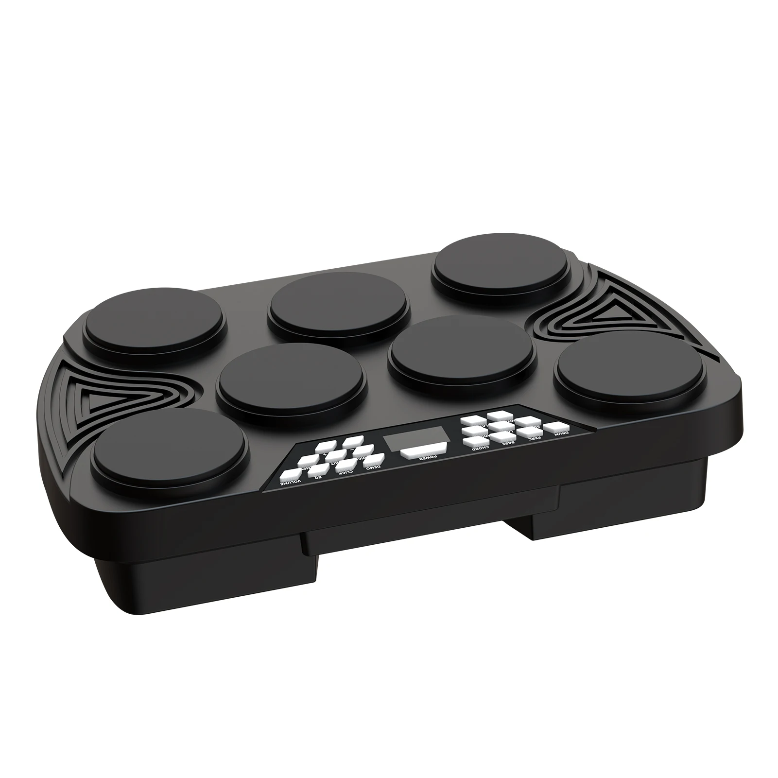 

Multifunction Portable Electronic Drum Set 7 Velocity-Sensitive Pads Built-in 2 Speakers Stereo Rechargeable Practice Drum Pad