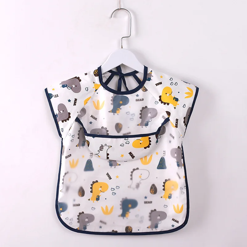

Waterproof Infant Eating Children Drawing Sleeveless Baby Bandana Bibs Cute Baby Bibs Soft Cotton Baby Bib Meal Burp Eva Cloths