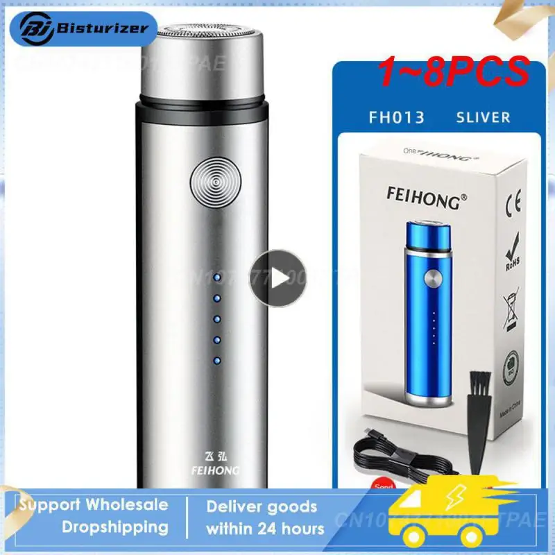 

1~8PCS Mini Electric Shaver for Men Portable Electric Razor Beard Knife USB Charging Men's Shavers Face Body Razor