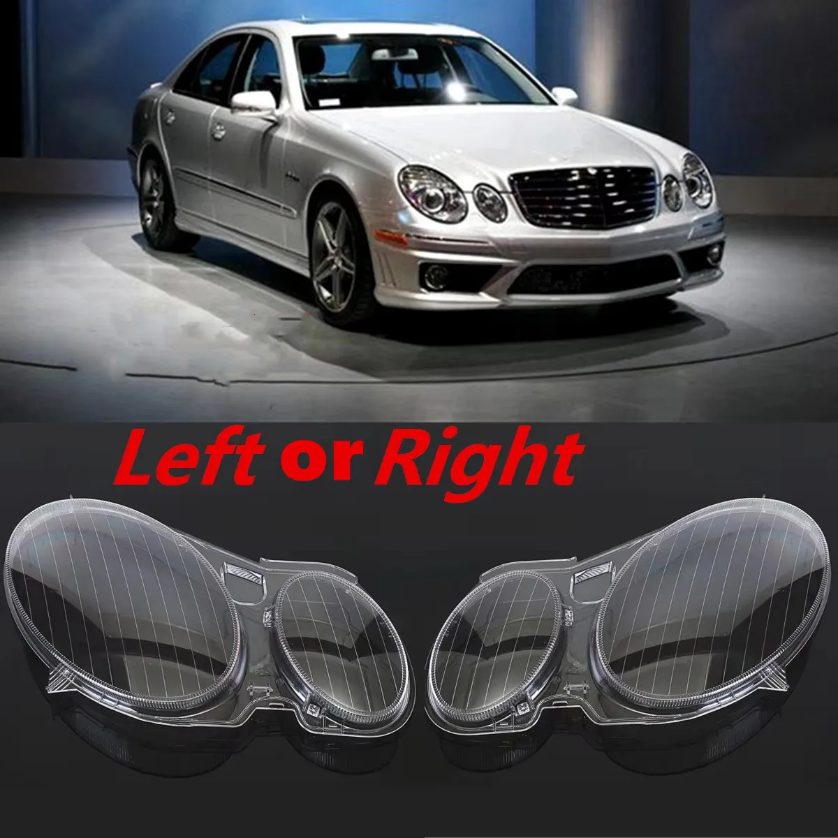 Новая стеклянная крышка объектива передней фары для Mercedes Benz E Class W211 E240 E200 E350 E280 E300