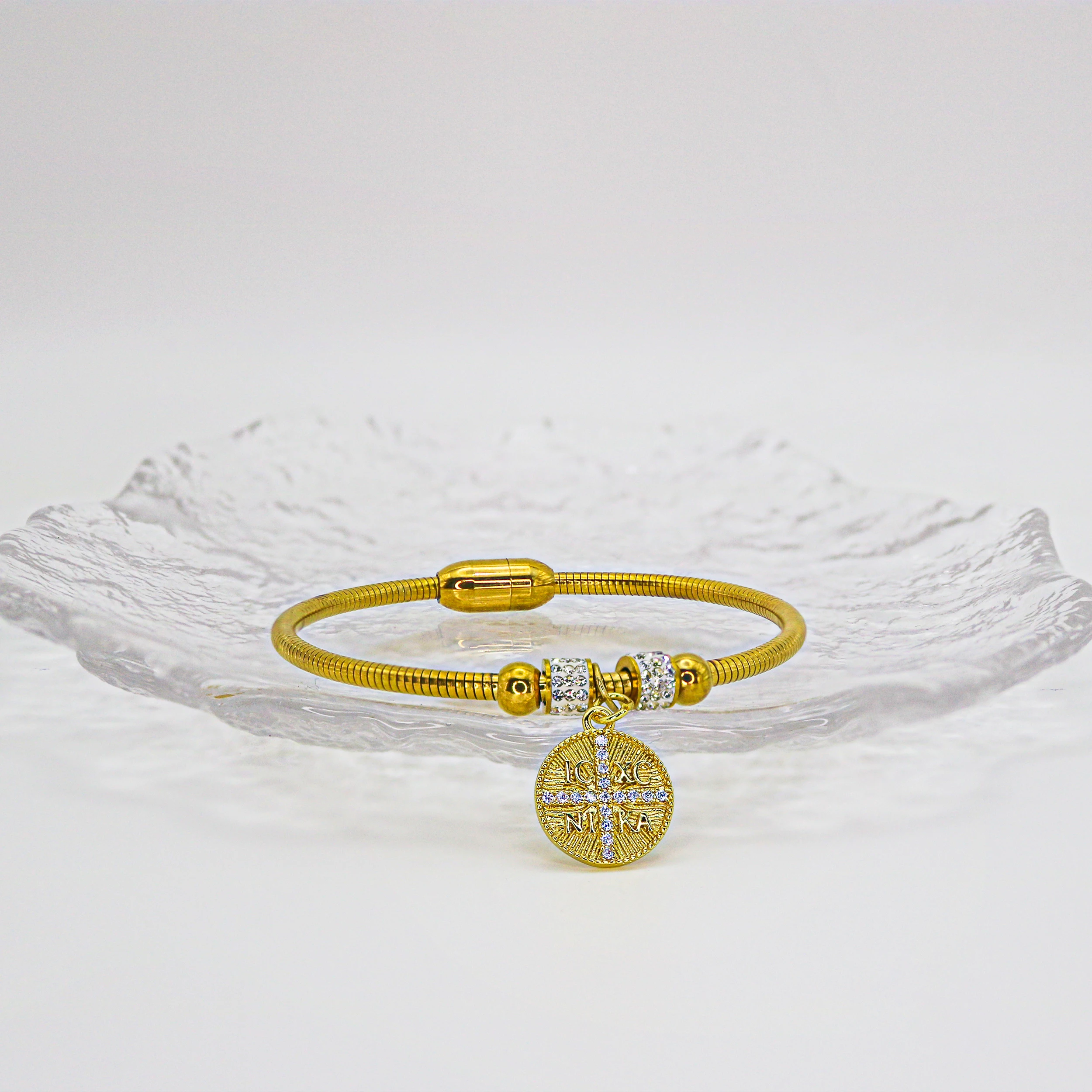 Нержавеющая сталь Constantine Восточный Православный ICXC NIKA Греция Крест Подвески