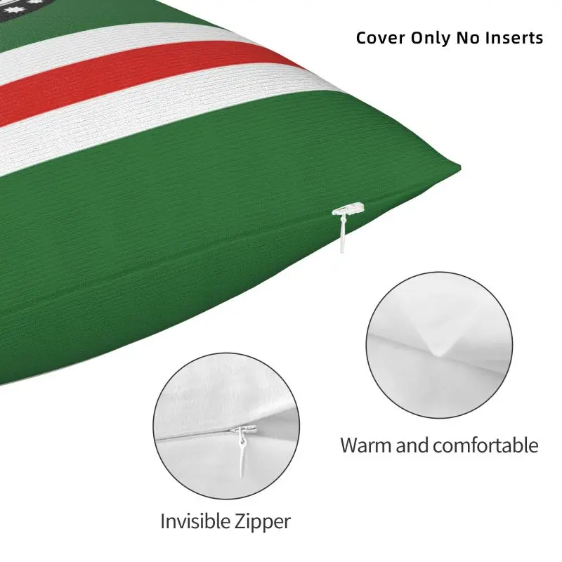 Бархатные чехлы для подушек с чеченским флагом