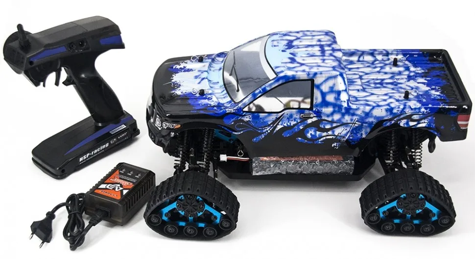 RC monster on Caterpillar HSP snow truck 4WD Pro 1:10 - 94704-88069 rc car machine for radio-controlled remote control Electric children 1/10 Toy