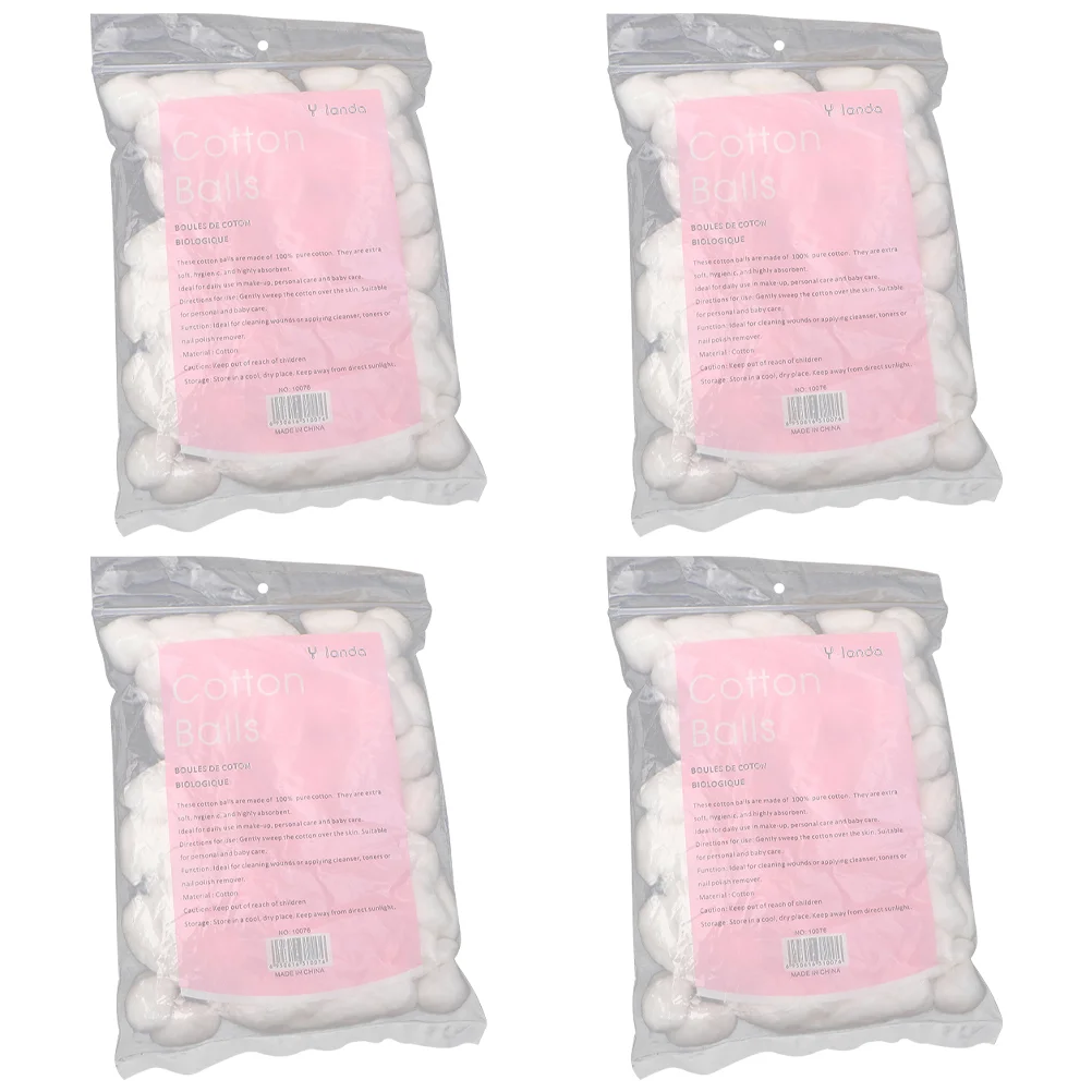 

400 Pcs Makeup Remover Absorbent Cotton Balls Accessories Medical Supplies Wound Care First Aid Tattoos Shop Salon