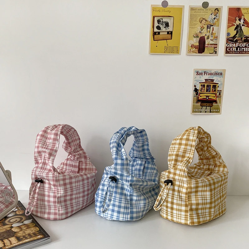 Simple Underarm Bag Women's Large Capacity Handbag Spring Fashion Polyester Small Bag With Magnetic Buckle For Daily Commute