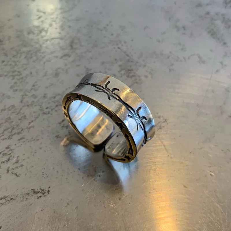 

New Design Retro Rings Men and Women Handmade Couple Rings Fashion Domineering Ring Jewelry Accessories