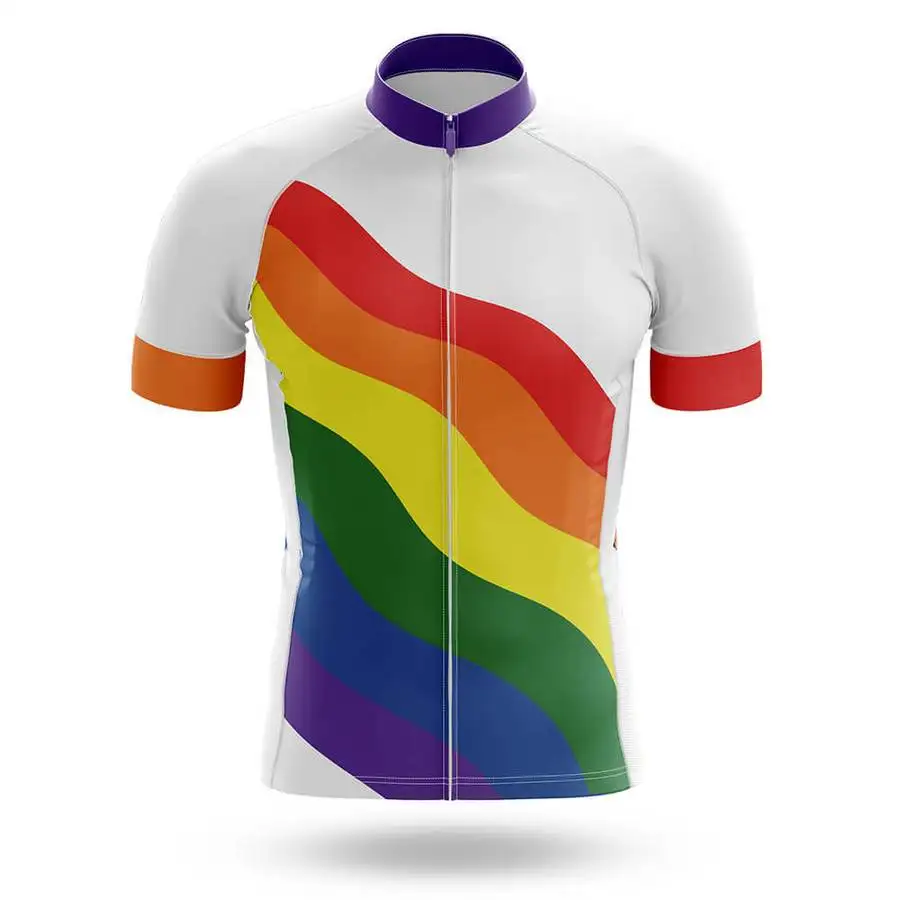 

POWER BAND Ride With Pride ONLY SHORT SLEEVE CYCLING JERSEY SUMMER CYCLING WEAR ROPA CICLISMO
