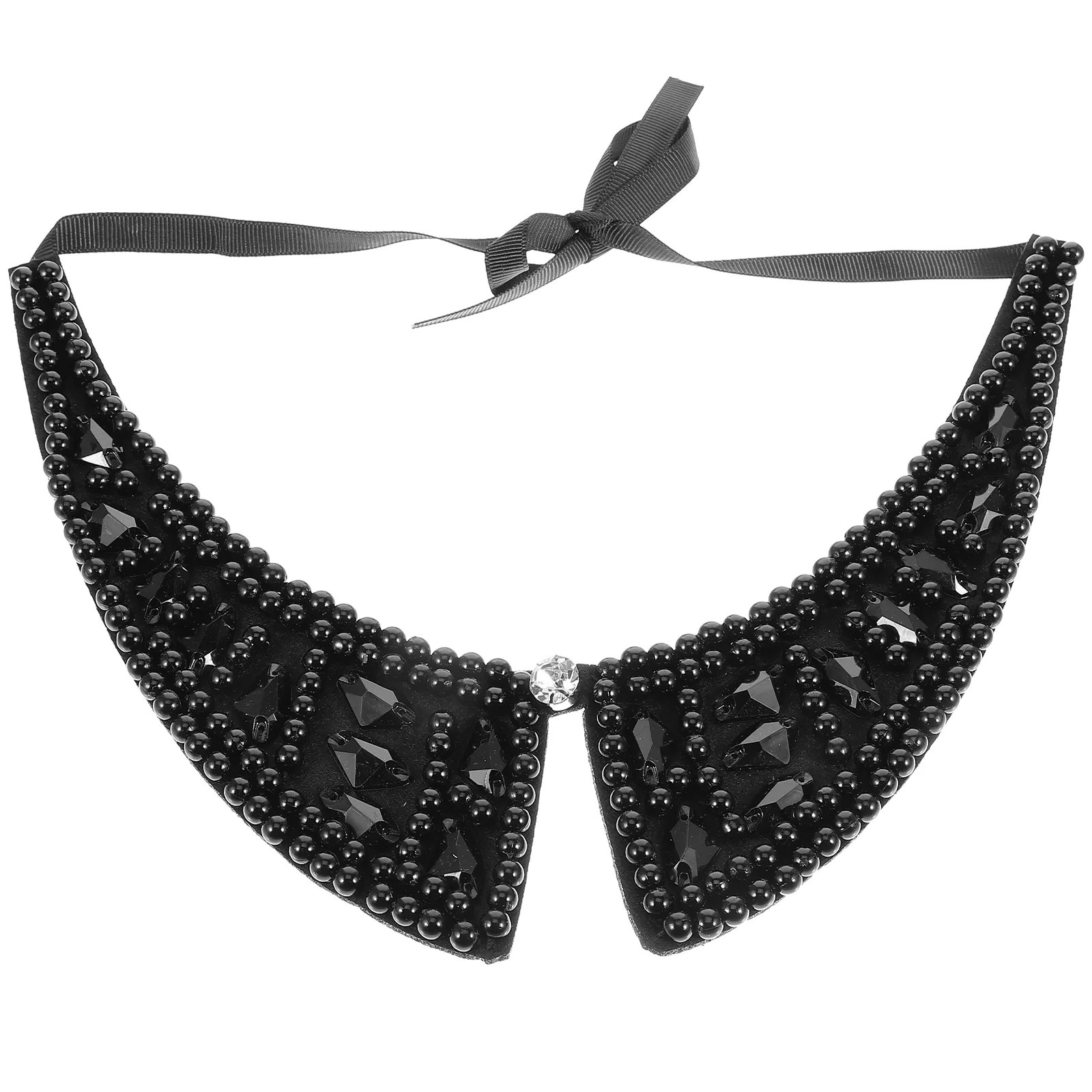 

Shirt Collar Decoration False Collar Rhinestone Blouse Collar Women Detachable Collar