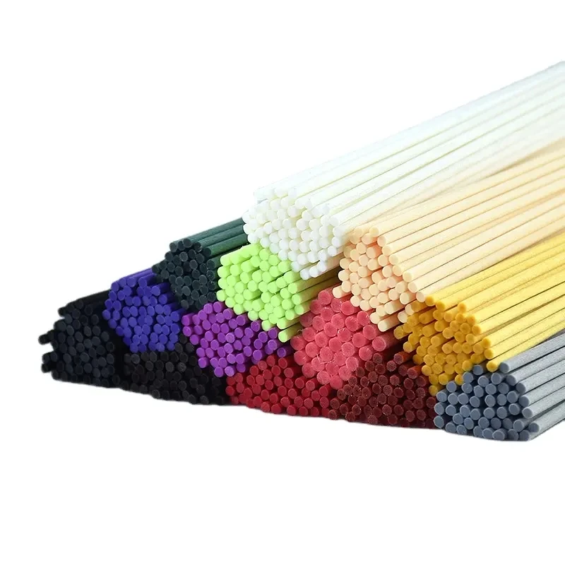 

50PCS L19CM X 3MM Colourful Essential Oil Diffuser Fiber Sticks For Aroma Decor Reed Diffuser Rattan Sticks For Home Fragrance