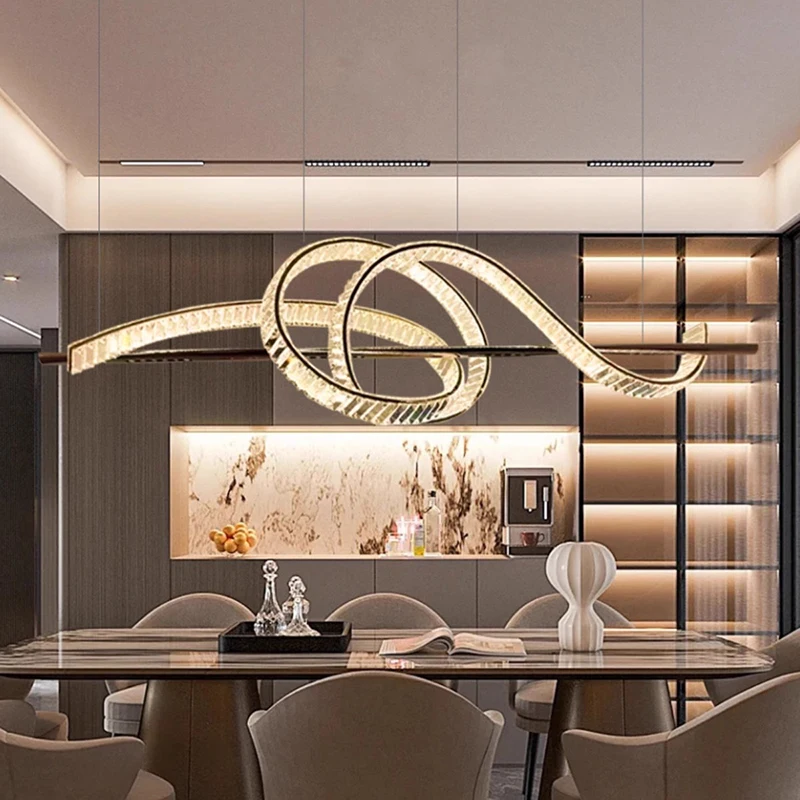 Подвесные светильники для украшения дома роскошная хрустальная люстра гостиной