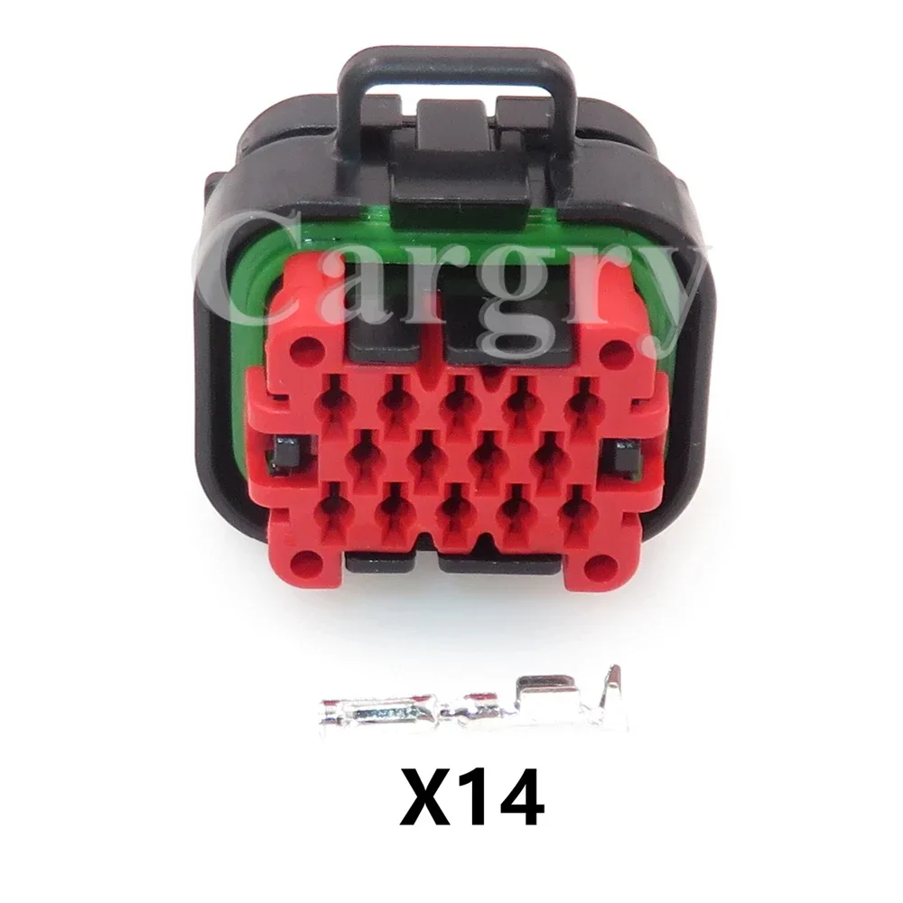 

1 комплект, 14P 770520-1 776273-1, автомобильная водонепроницаемая розетка переменного тока в сборе, детали разъема для модификации автомобиля, жгут проводов, вилка ЭБУ