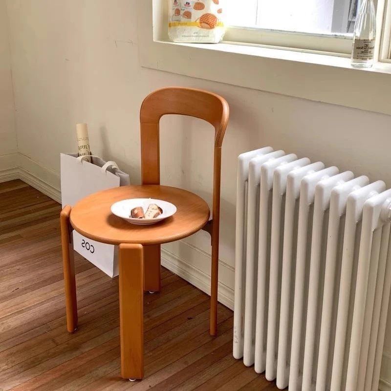 

Mobile Wood Dining Chair Kitchen Restaurant Floor Modern Chairs Dining Room Wedding Cafe Sillas Comedor Balcony Furniture SQC