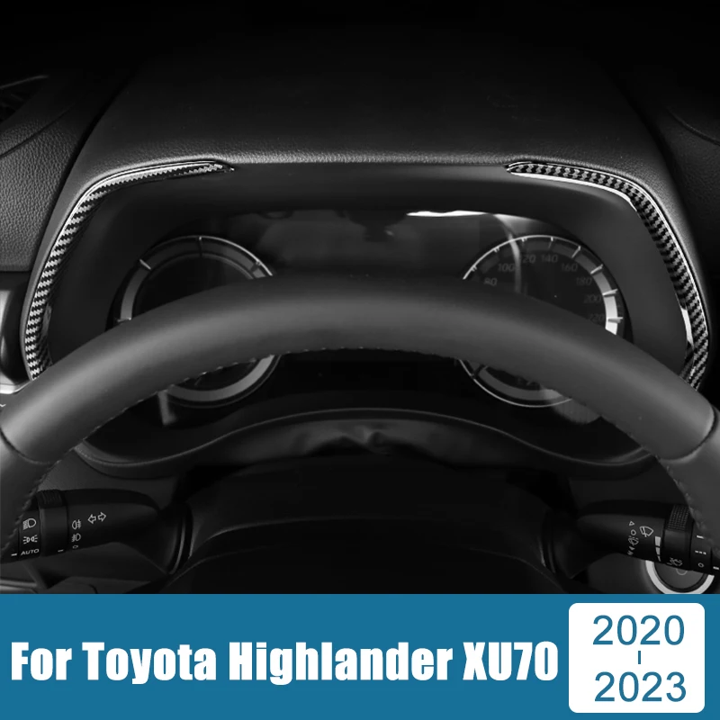 

Автомобильные аксессуары для Toyota Highlander XU70 2020 2021 2022 ABS приборная панель спидометра датчик панели дисплей рамка Крышка отделка наклейка