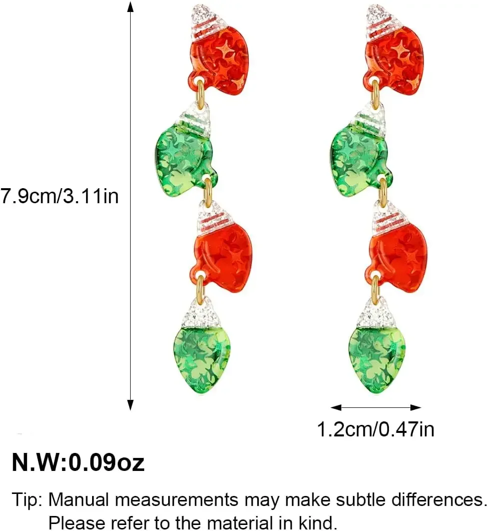 Рождественские серьги для женщин праздничные колокольчики бант дерево снежинка