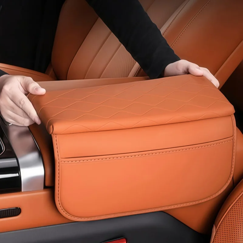 Фото Подходит для Chery Jetour Zongheng G700, автомобильный мягкий поддерживающий подлокотник, кожаная подушка для увеличения высоты, аксессуары для салона автомобиля №4