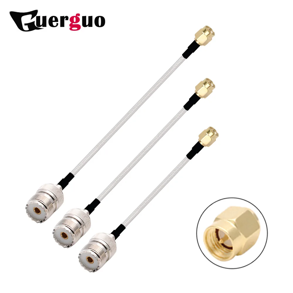 

1pc UHF SO239 Female to RP SMA Male Plug SMA Female Jack Crimp Adapter RG316 Cable RF Coaxial Cable Jumper Pigtail