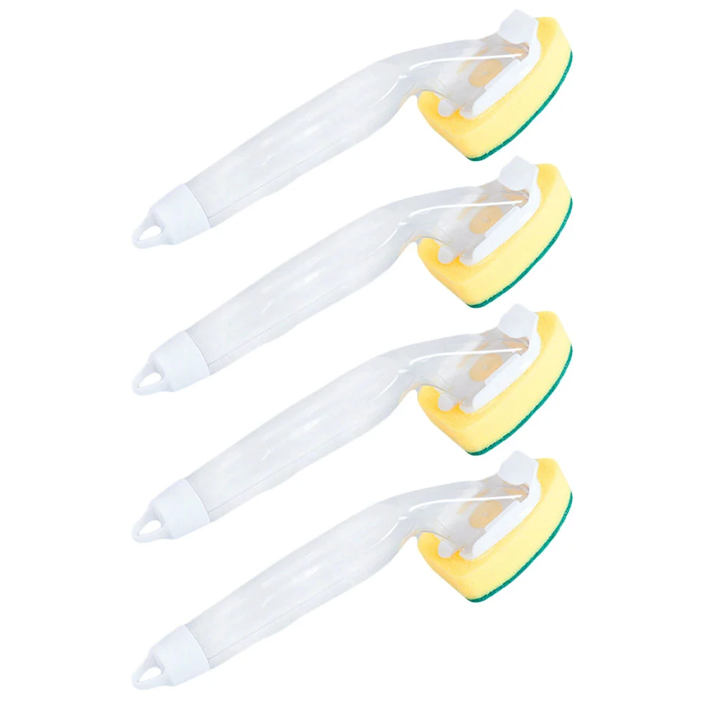 4pcs Kitchen Sponge Cleaning Brushes Pot Cleaning Brushes Pan Washing Brushes