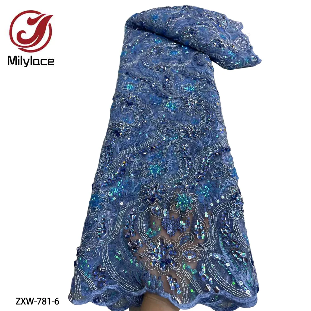 Африканская кружевная ткань с блестками новейшие нигерийские кружева 2022