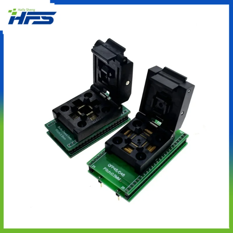 

QFP48 to DIP48 Test Socket, TQFP32 QFP32 to DIP3, IC Test Adapter, LQFP48 to DIP48, Programming Adapter, 0.5mm, TQFP48