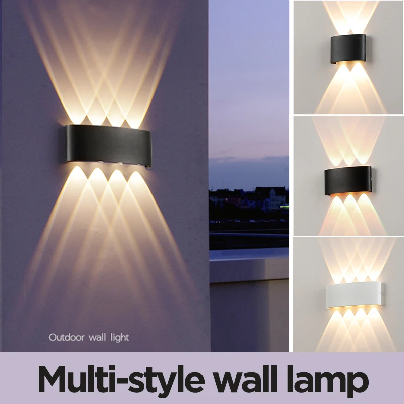 LED Wall Lamp 4/6/8/10W Led Wall Sconce Light IP65 Waterproof Outdoor Indoor Lighting A85-265V Bedroom Interior Lights Decor