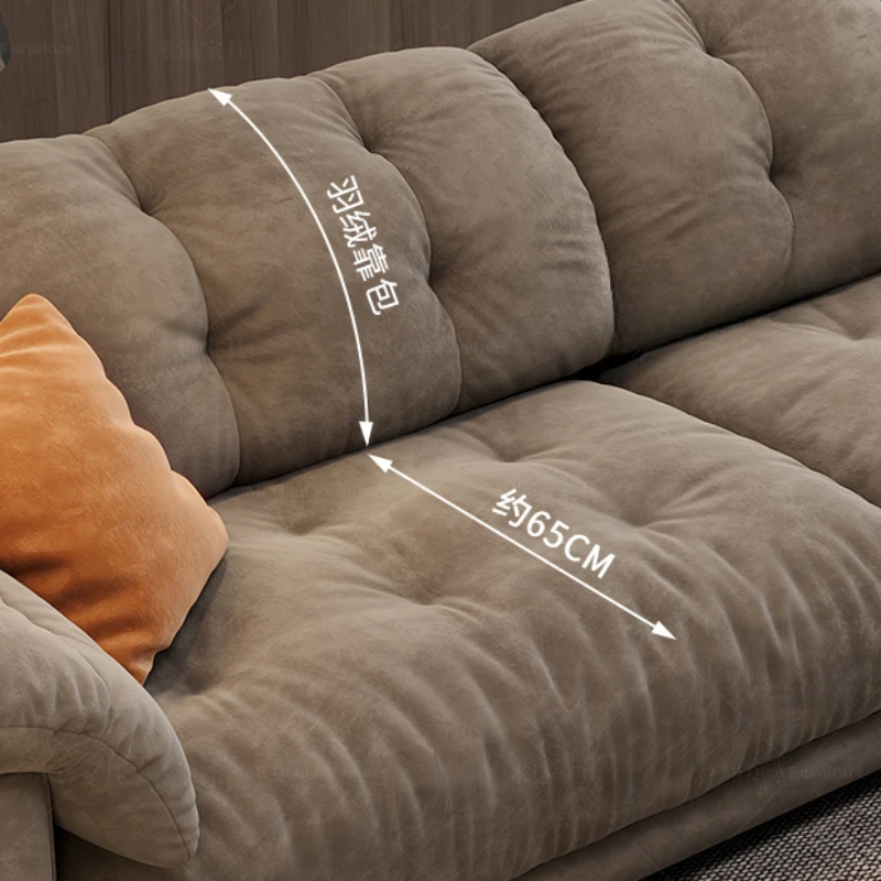 Кресло-облако из ткани минималистичные диваны L-образной формы дизайнерские