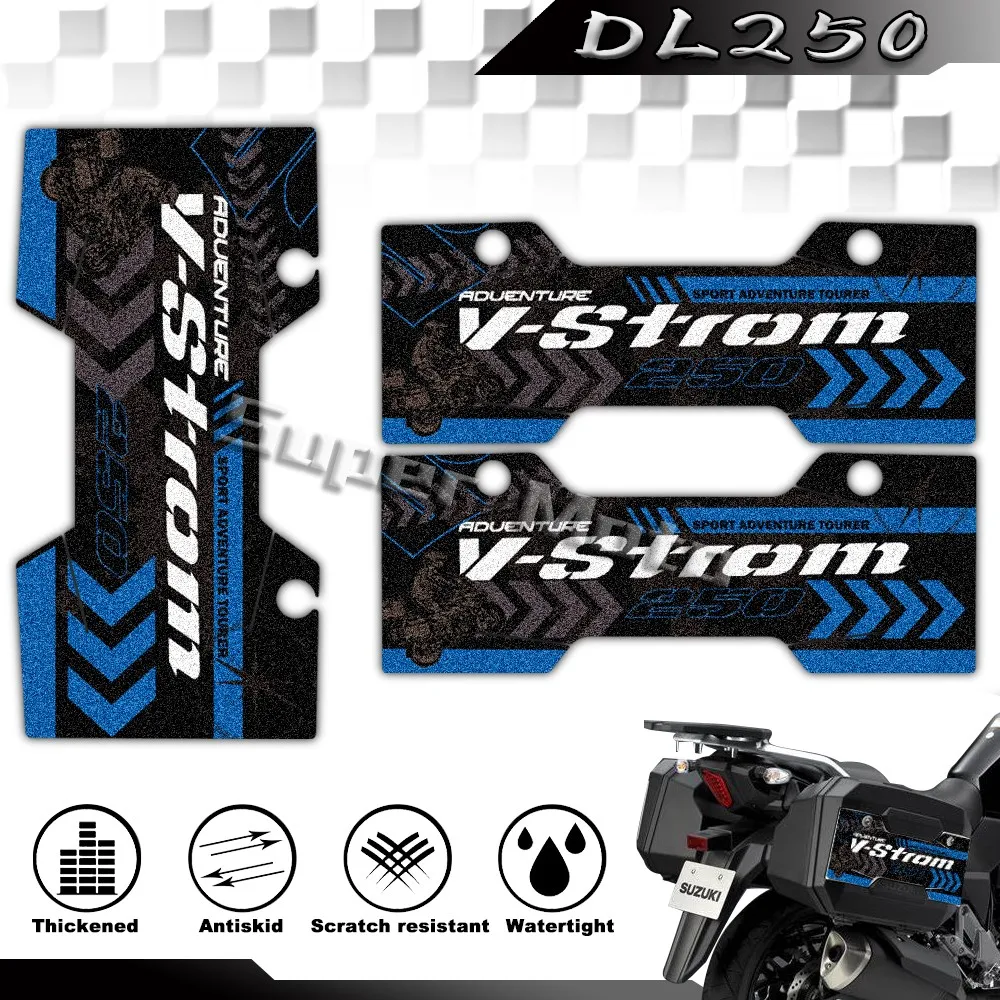 

Motorcycle 3M Side Box Sticker Tailbox Cover Protection Decal Anti Slip Waterproof Accessories For Suzuki DL250 V-strom