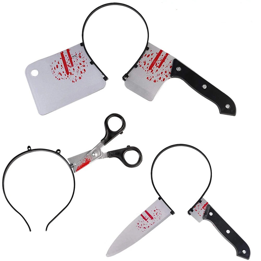 1 шт. головная повязка на Хэллоуин кровавый кухонный нож игольчатая трубка