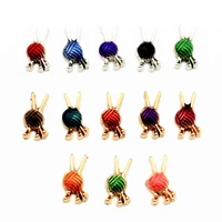 10pcslot metal enamel colorful ball of yarn floating charms fit living glass memory locket pendant necklace diy jewelry