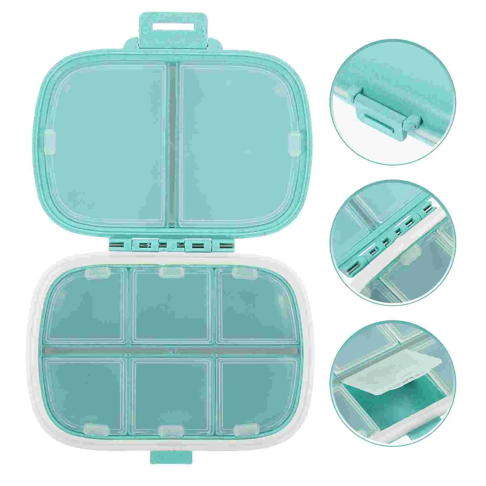 

Box Weekly Medicine Case 8 Slots Sealing Case Travel Medicine Organizer