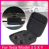 4Pcs Rubber Floor Lifting Jack Pad Adapter Pucks Tool Chassis For Tesla Model 3 S X Y Car Accessories Tire Repair Nail Screw Kit