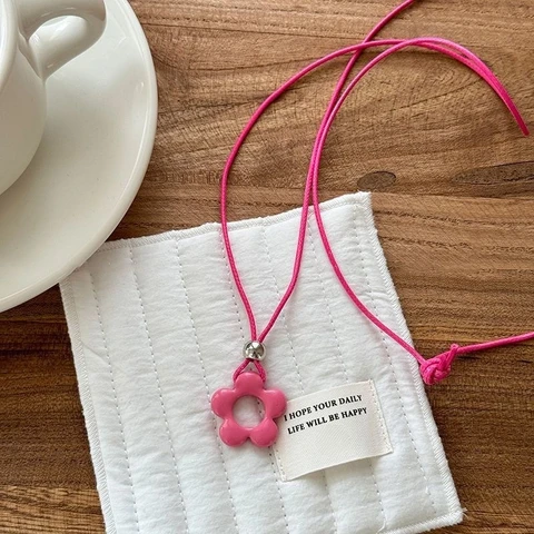 Цветковый кулон Y2K для женщин